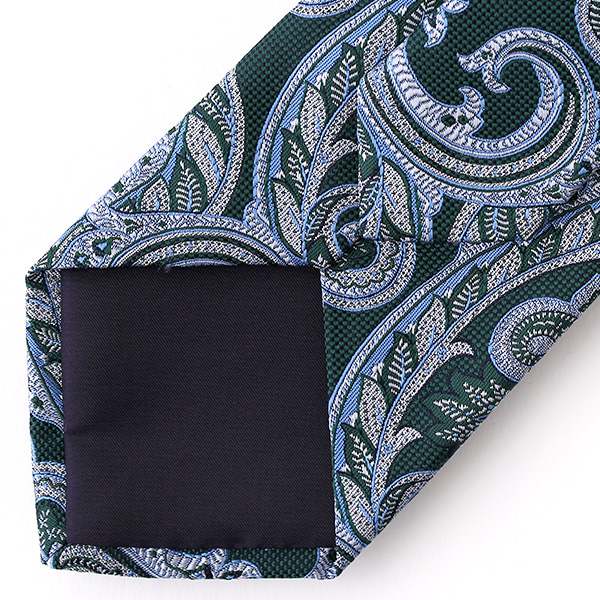  ネクタイ メンズ ペイズリー 総柄  グリーン 緑色 日本製 シルク100% 結婚式 プレゼント フォーマル Franco Spada(フランコ スパダ)