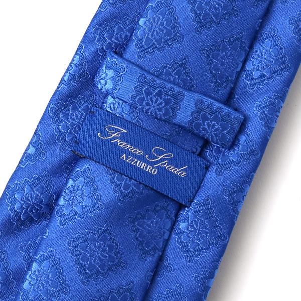  ネクタイ ブランド 高級 西陣織 メンズ 国産 高品質 無地 柄 おしゃれ ギフト ブルー ネイビー 青色 日本製 シルク100% 結婚式 プレゼント フォーマル Franco Spada(フランコ スパダ)