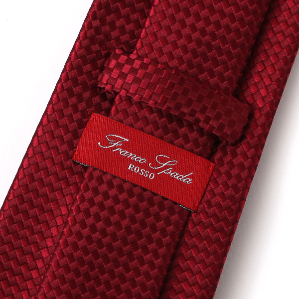  ネクタイ ブランド 高級 西陣織 メンズ 国産 高品質 無地 柄 おしゃれ ギフト ビジネス レッド ワイン 赤色 日本製 シルク100% 結婚式 プレゼント フォーマル Franco Spada(フランコ スパダ)