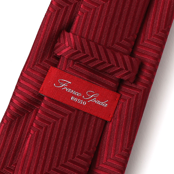  ネクタイ ブランド 高級 西陣織 メンズ 国産 高品質 無地 柄 おしゃれ ギフト ビジネス レッド ワイン 赤色 日本製 シルク100% 結婚式 プレゼント フォーマル Franco Spada(フランコ スパダ)