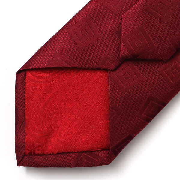  ネクタイ ブランド 高級 西陣織 メンズ 国産 高品質 無地 柄 おしゃれ ギフト ビジネス レッド ワイン 赤色 日本製 シルク100% 結婚式 プレゼント フォーマル Franco Spada(フランコ スパダ)