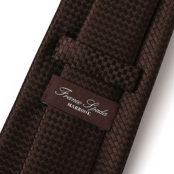  ネクタイ ブランド 高級 西陣織 メンズ 国産 高品質 無地 柄 おしゃれ ギフト ブラウン 茶 茶色 日本製 シルク100% 結婚式 プレゼント フォーマル Franco Spada(フランコ スパダ)