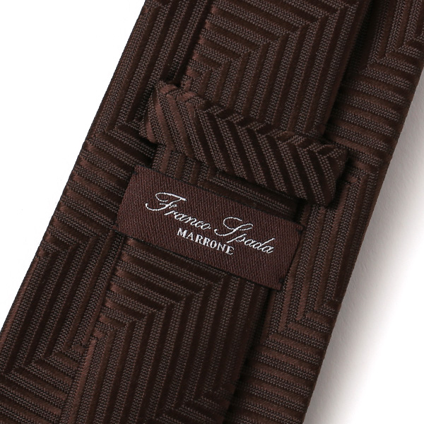  ネクタイ ブランド 高級 西陣織 メンズ 国産 高品質 無地 柄 おしゃれ ギフト ブラウン 茶 茶色 日本製 シルク100% 結婚式 プレゼント フォーマル Franco Spada(フランコ スパダ)