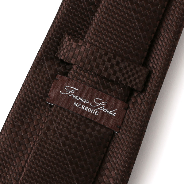  ネクタイ ブランド 高級 西陣織 メンズ 国産 高品質 無地 柄 おしゃれ ギフト ブラウン 茶 茶色 日本製 シルク100% 結婚式 プレゼント フォーマル Franco Spada(フランコ スパダ)