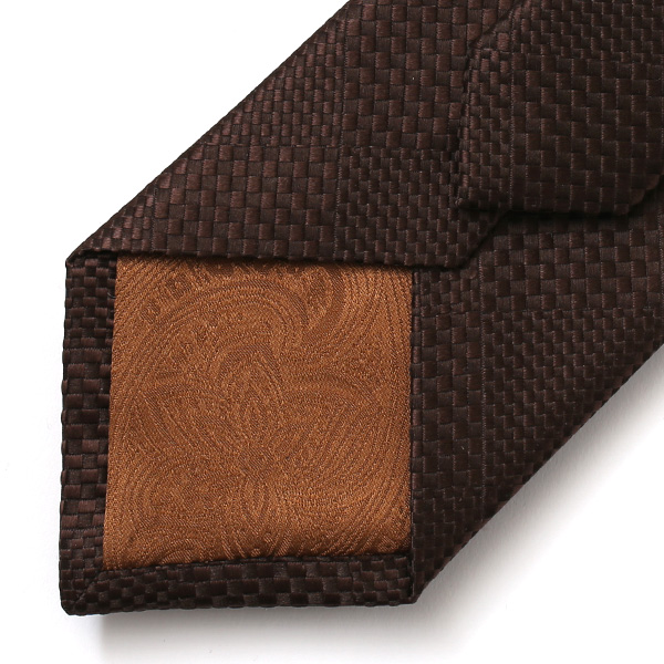  ネクタイ ブランド 高級 西陣織 メンズ 国産 高品質 無地 柄 おしゃれ ギフト ブラウン 茶 茶色 日本製 シルク100% 結婚式 プレゼント フォーマル Franco Spada(フランコ スパダ)