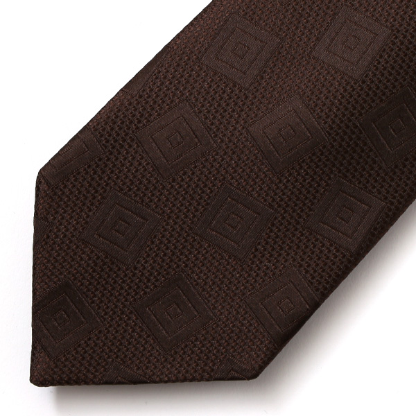  ネクタイ ブランド 高級 西陣織 メンズ 国産 高品質 無地 柄 おしゃれ ギフト ブラウン 茶 茶色 日本製 シルク100% 結婚式 プレゼント フォーマル Franco Spada(フランコ スパダ)