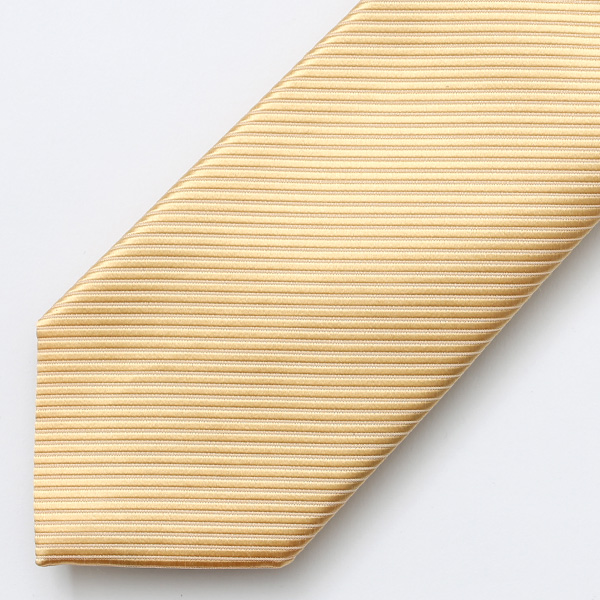  ネクタイ ブランド プレゼント おしゃれ シルク 100％ 結婚式 披露宴 無地 ストライプ レジメンタル シンプル イエロー 黄色 メンズ ビジネス 社会人 日本製 国産 高級 上品 京都 西陣織 フランコ スパダ(Franco Spada)