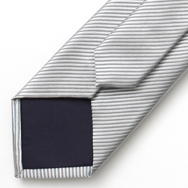  ネクタイ ブランド プレゼント おしゃれ シルク 100％ 結婚式 披露宴 無地 ストライプ レジメンタル シンプル シルバー 銀色 メンズ ビジネス 社会人 日本製 国産 高級 上品 京都 西陣織 フランコ スパダ(Franco Spada)