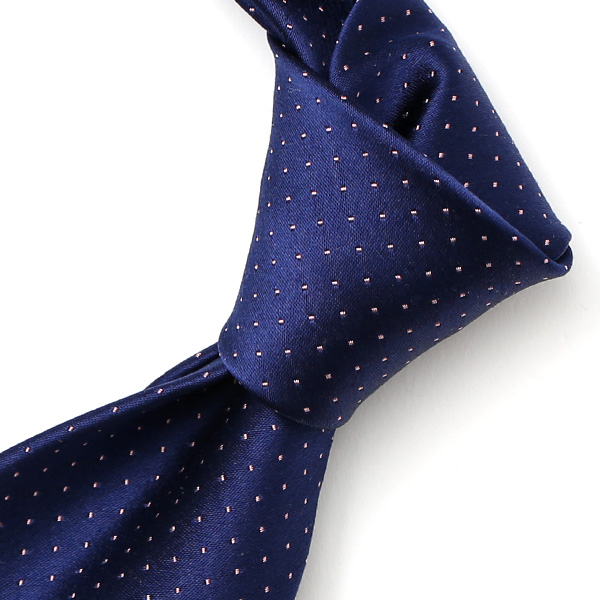  ネクタイ ドット シンプル 無地 柄 ビジネス シルク100％ 結婚式 披露宴 仕事 男性 メンズ プレゼント ブルー ネイビー 青色 日本製 国産 30代 40代 50代 紳士 京都 上品 高級 絹 西陣織 フランコ スパダ(Franco Spada)