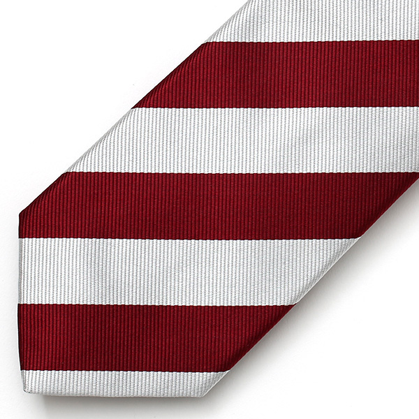  ネクタイ ストライプ シルク おしゃれ 日本製 ブランド レジメンタル シンプル メンズ ストライプ レッド ワイン 赤色 披露宴 結婚式 男性用 誕生日 クリスマス プレゼント 国産 高級 西陣織 フランコ スパダ(Franco Spada)