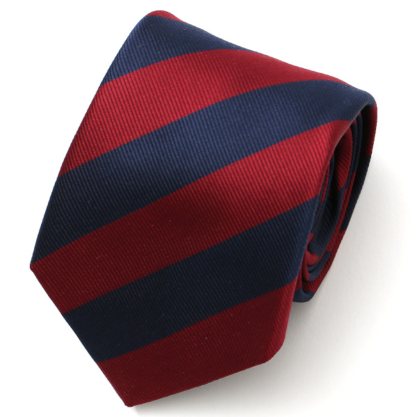 フランコ スパダ(Franco Spada) ネクタイ ストライプ レッド/ネイビーストライプ
