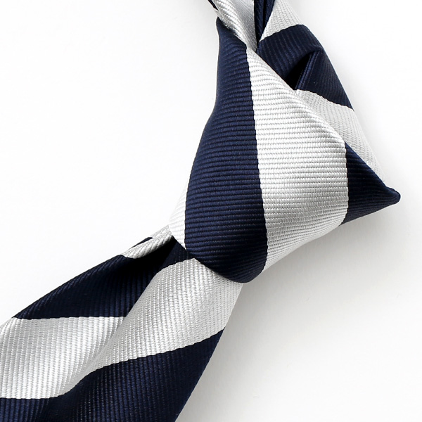 ネクタイ ストライプ シルク おしゃれ 日本製 ブランド レジメンタル シンプル メンズ ストライプ ブルー ネイビー 青色 披露宴 結婚式 男性用 誕生日 クリスマス プレゼント 国産 高級 西陣織 フランコ スパダ(Franco Spada)