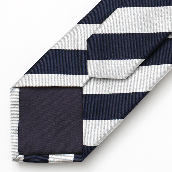 ネクタイ ストライプ シルク おしゃれ 日本製 ブランド レジメンタル シンプル メンズ ストライプ ブルー ネイビー 青色 披露宴 結婚式 男性用 誕生日 クリスマス プレゼント 国産 高級 西陣織 フランコ スパダ(Franco Spada)