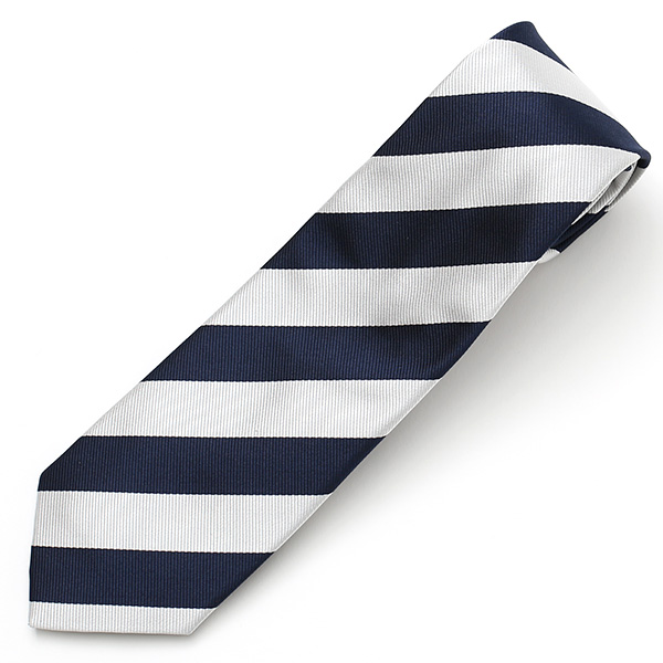 ネクタイ ストライプ シルク おしゃれ 日本製 ブランド レジメンタル シンプル メンズ ストライプ ブルー ネイビー 青色 披露宴 結婚式 男性用 誕生日 クリスマス プレゼント 国産 高級 西陣織 フランコ スパダ(Franco Spada)