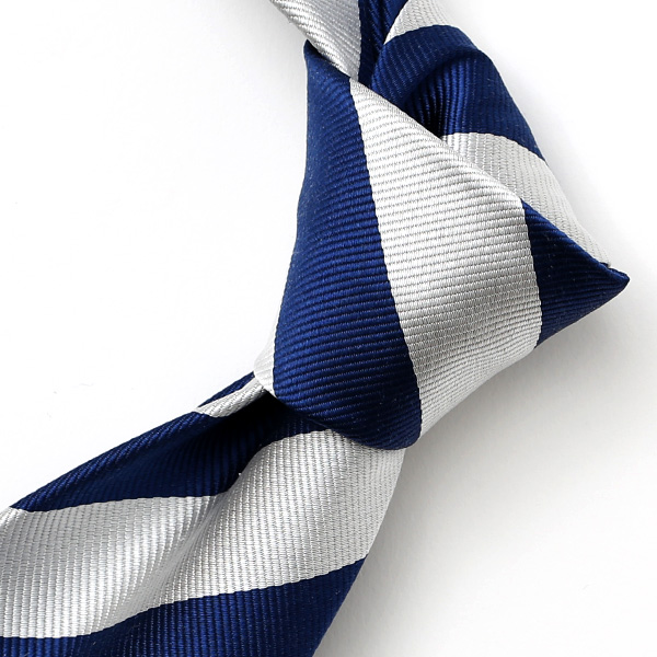  ネクタイ ストライプ シルク おしゃれ 日本製 ブランド レジメンタル シンプル メンズ ストライプ ブルー ネイビー 青色 披露宴 結婚式 男性用 誕生日 クリスマス プレゼント 国産 高級 西陣織 フランコ スパダ(Franco Spada)