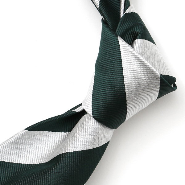 ネクタイ ストライプ シルク おしゃれ 日本製 ブランド レジメンタル シンプル メンズ ストライプ グリーン 緑色 披露宴 結婚式 男性用 誕生日 クリスマス プレゼント 国産 高級 西陣織 フランコ スパダ(Franco Spada)