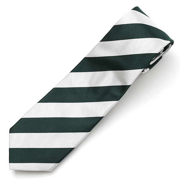 ネクタイ ストライプ シルク おしゃれ 日本製 ブランド レジメンタル シンプル メンズ ストライプ グリーン 緑色 披露宴 結婚式 男性用 誕生日 クリスマス プレゼント 国産 高級 西陣織 フランコ スパダ(Franco Spada)
