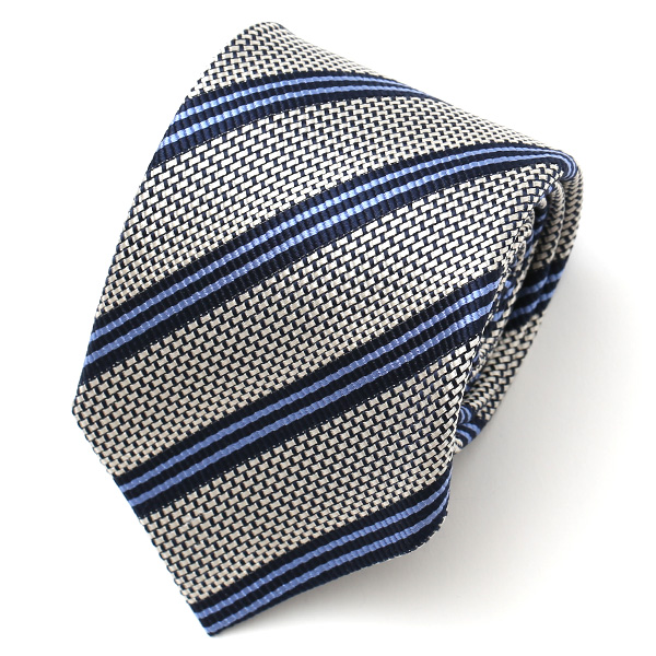 フランコ スパダ(Franco Spada) ネクタイ レジメンタル ストライプ グレー/ストライプ