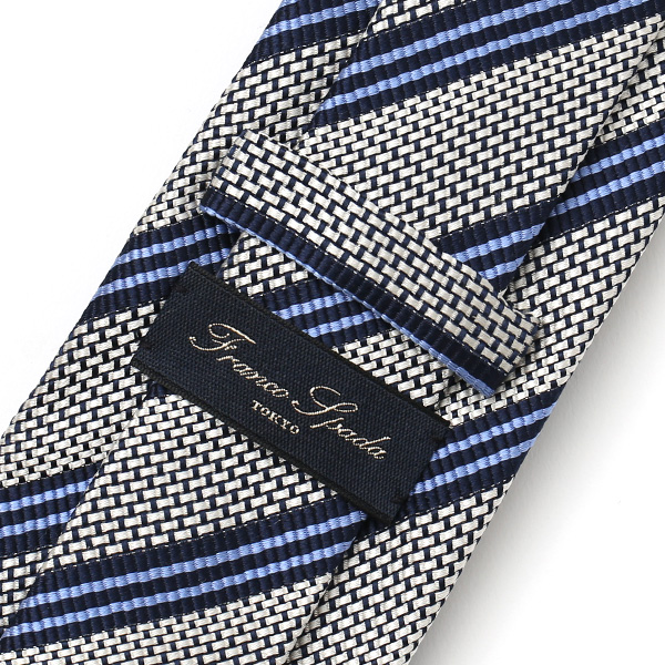  ネクタイ おしゃれ ストライプ プレゼント ブランド メンズ 無地 シンプル レジメンタル 柄 シルク 100％ グレー グレイ 灰色 20代 30代 40代 50代 ビジネス 西陣織 国産 高級 ブランド フランコ スパダ(Franco Spada)