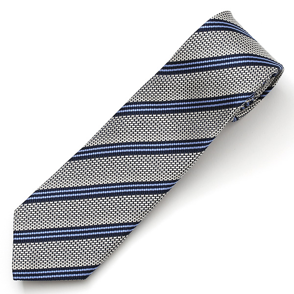  ネクタイ おしゃれ ストライプ プレゼント ブランド メンズ 無地 シンプル レジメンタル 柄 シルク 100％ グレー グレイ 灰色 20代 30代 40代 50代 ビジネス 西陣織 国産 高級 ブランド フランコ スパダ(Franco Spada)