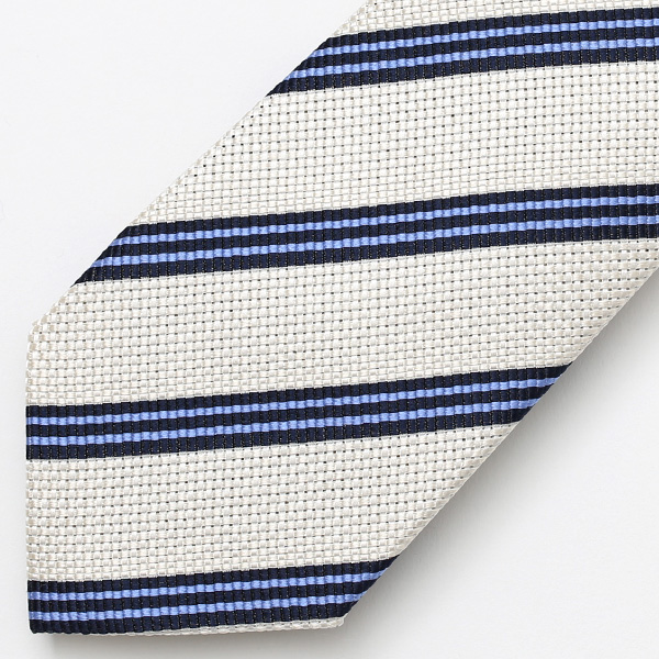  ネクタイ おしゃれ ストライプ プレゼント ブランド メンズ 無地 シンプル レジメンタル 柄 シルク 100％ ホワイト 白色 20代 30代 40代 50代 ビジネス 西陣織 国産 高級 ブランド フランコ スパダ(Franco Spada)