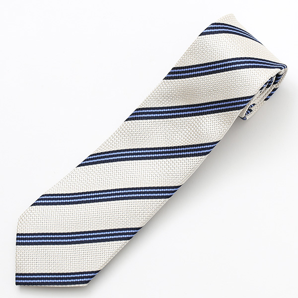  ネクタイ おしゃれ ストライプ プレゼント ブランド メンズ 無地 シンプル レジメンタル 柄 シルク 100％ ホワイト 白色 20代 30代 40代 50代 ビジネス 西陣織 国産 高級 ブランド フランコ スパダ(Franco Spada)