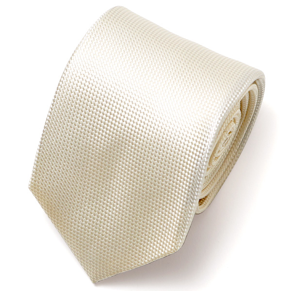 フランコ スパダ(Franco Spada) ネクタイ 無地 ホワイト