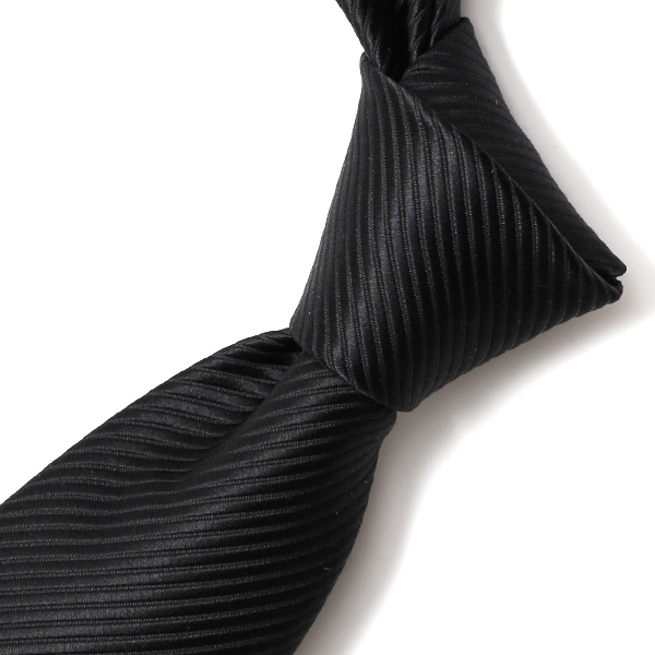  ネクタイ 結婚式 披露宴 フォーマル 無地 シルク100％ 冠婚葬祭 ビジネス ネクタイ おしゃれ ブランド ブラック 黒 黒色 日本製 国産 30代 40代 50代 紳士 京都 上品 高級 絹 西陣織 フランコ スパダ(Franco Spada)