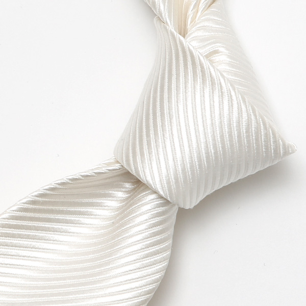  ネクタイ 結婚式 披露宴 フォーマル 無地 シルク100％ 冠婚葬祭 ビジネス ネクタイ おしゃれ ブランド ホワイト 白色 日本製 国産 30代 40代 50代 紳士 京都 上品 高級 絹 西陣織 フランコ スパダ(Franco Spada)