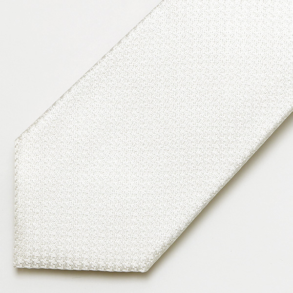  ネクタイ 結婚式 披露宴 フォーマル 無地 シルク100％ 冠婚葬祭 ビジネス メンズ ネクタイ かっこいい ホワイト 白色 日本製 国産 30代 40代 50代 紳士 京都 上品 高級 絹 西陣織 フランコ スパダ(Franco Spada)