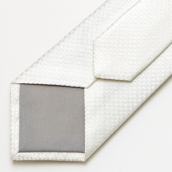  ネクタイ 結婚式 披露宴 フォーマル 無地 シルク100％ 冠婚葬祭 ビジネス メンズ ネクタイ かっこいい ホワイト 白色 日本製 国産 30代 40代 50代 紳士 京都 上品 高級 絹 西陣織 フランコ スパダ(Franco Spada)