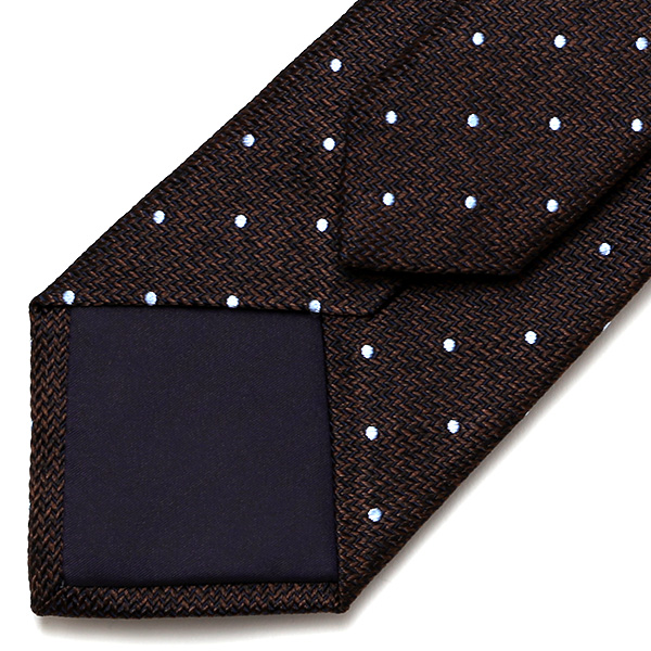  ネクタイ ドット 柄 日本製 ブランド ビジネス フォーマル ネクタイ シンプル おしゃれ シルクタイ ブラウン 茶 茶色 男性 彼氏 旦那 夫 プレゼント 誕生日 父の日 社会人 高級 絹 フランコ スパダ(Franco Spada)
