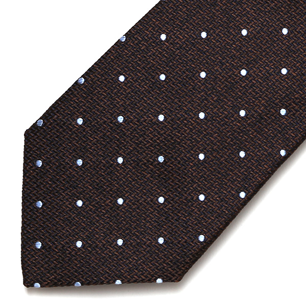  ネクタイ ドット 柄 日本製 ブランド ビジネス フォーマル ネクタイ シンプル おしゃれ シルクタイ ブラウン 茶 茶色 男性 彼氏 旦那 夫 プレゼント 誕生日 父の日 社会人 高級 絹 フランコ スパダ(Franco Spada)