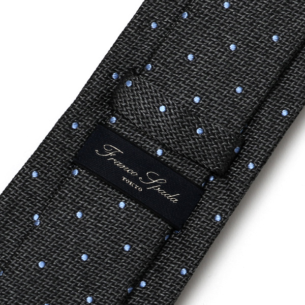  ネクタイ ドット 柄 日本製 ブランド ビジネス フォーマル ネクタイ シンプル おしゃれ シルクタイ グレー グレイ 灰色 男性 彼氏 旦那 夫 プレゼント 誕生日 父の日 社会人 高級 絹 フランコ スパダ(Franco Spada)