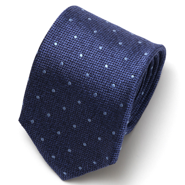 フランコ スパダ(Franco Spada) ネクタイ ドット柄 ブルー