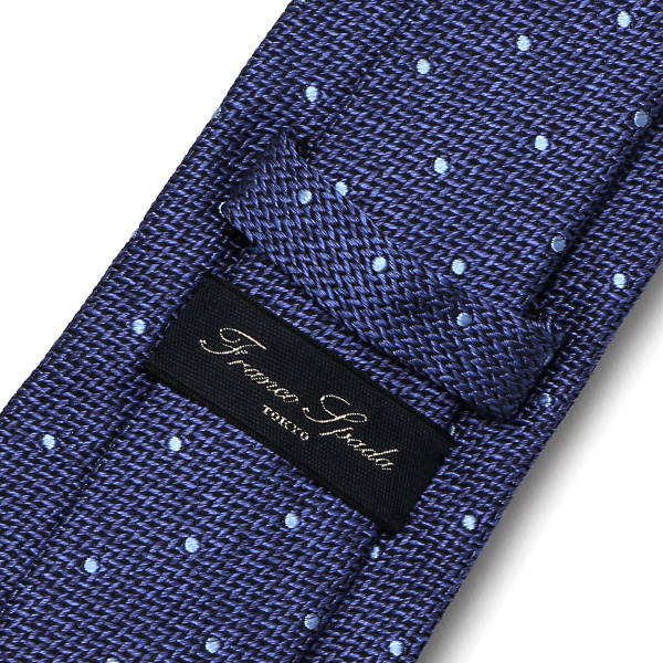 ネクタイ ドット 柄 日本製 ブランド ビジネス フォーマル ネクタイ シンプル おしゃれ シルクタイ ブルー ネイビー 青色 男性 彼氏 旦那 夫 プレゼント 誕生日 父の日 社会人 高級 絹 フランコ スパダ(Franco Spada)