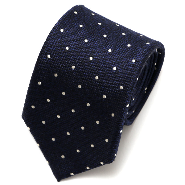 フランコ スパダ(Franco Spada) ネクタイ ドット柄 ネイビー