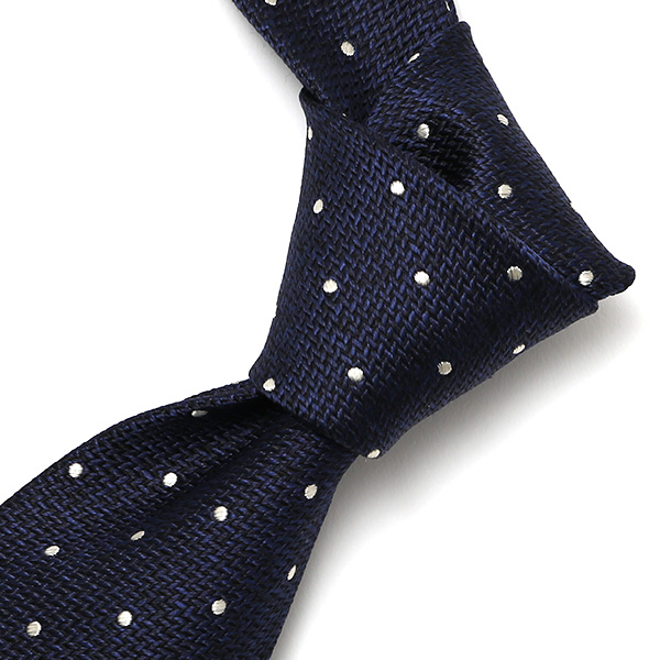  ネクタイ ドット 柄 日本製 ブランド ビジネス フォーマル ネクタイ シンプル おしゃれ シルクタイ ブルー ネイビー 青色 男性 彼氏 旦那 夫 プレゼント 誕生日 父の日 社会人 高級 絹 フランコ スパダ(Franco Spada)