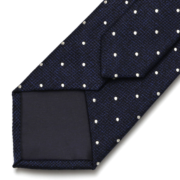  ネクタイ ドット 柄 日本製 ブランド ビジネス フォーマル ネクタイ シンプル おしゃれ シルクタイ ブルー ネイビー 青色 男性 彼氏 旦那 夫 プレゼント 誕生日 父の日 社会人 高級 絹 フランコ スパダ(Franco Spada)