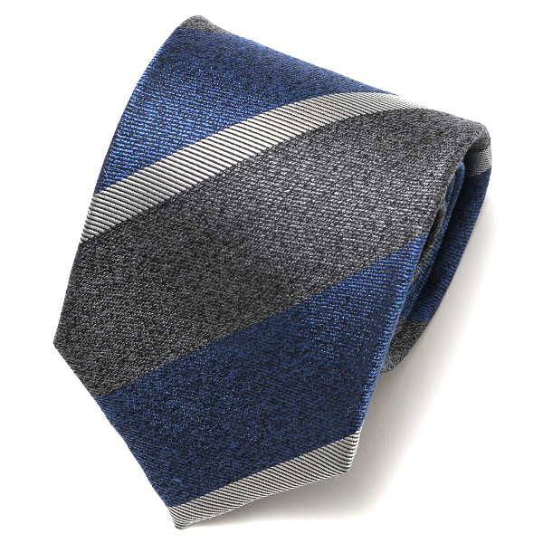 フランコ スパダ(Franco Spada) ネクタイ レジメンタル ストライプ グレー