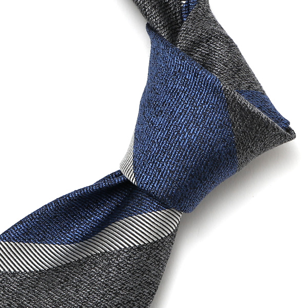  ネクタイ ストライプ ビジネス ブランド メンズ レジメンタル タイ 柄 シルク 100％ 日本製 高級 上品 グレー グレイ 灰色 フォーマル レギュラー幅 8cm シンプル おしゃれ かっこいい フランコ スパダ(Franco Spada)