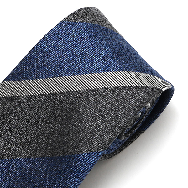  ネクタイ ストライプ ビジネス ブランド メンズ レジメンタル タイ 柄 シルク 100％ 日本製 高級 上品 グレー グレイ 灰色 フォーマル レギュラー幅 8cm シンプル おしゃれ かっこいい フランコ スパダ(Franco Spada)