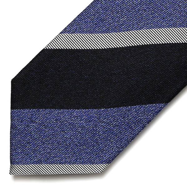  ネクタイ ストライプ ビジネス ブランド メンズ レジメンタル タイ 柄 シルク 100％ 日本製 高級 上品 ブルー ネイビー 青色 フォーマル レギュラー幅 8cm シンプル おしゃれ かっこいい フランコ スパダ(Franco Spada)