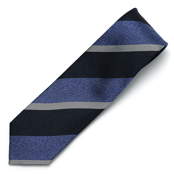  ネクタイ ストライプ ビジネス ブランド メンズ レジメンタル タイ 柄 シルク 100％ 日本製 高級 上品 ブルー ネイビー 青色 フォーマル レギュラー幅 8cm シンプル おしゃれ かっこいい フランコ スパダ(Franco Spada)