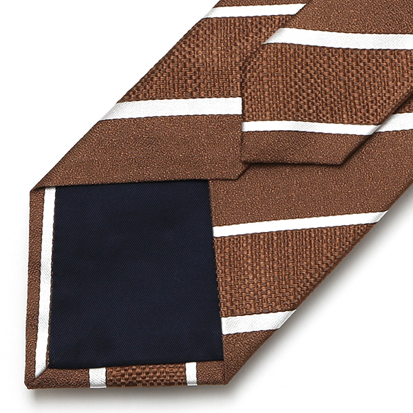  ネクタイ ストライプ レジメンタル シンプル シルク 100％ 結婚式 披露宴 パーティー 高級 上品 ブラウン 茶 茶色 ブランド 男性 誕生日 プレゼント 父の日 クリスマス おしゃれ ネクタイ フランコ スパダ(Franco Spada)