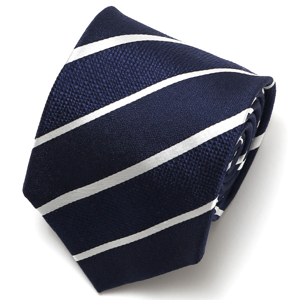 フランコ スパダ(Franco Spada) ネクタイ レジメンタル ストライプ ネイビー