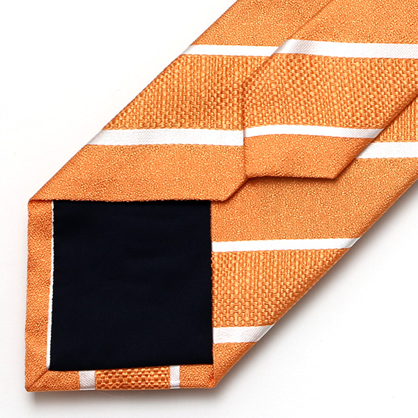 ネクタイ ストライプ レジメンタル シンプル シルク 100% 結婚式 披露宴 パーティー 高級 上品 オレンジ 橙色 ブランド 男性 誕生日 プレゼント 父の日 クリスマス おしゃれ ネクタイ フランコ スパダ(Franco Spada)