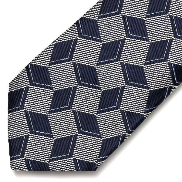  ネクタイ おしゃれ 柄 ビジネス 高級 フォーマル シルク100％ 総柄 レギュラータイ 8cm幅 メンズ ブルー ネイビー 青色 披露宴 結婚式 男性 誕生日 クリスマス プレゼント 国産 高級 西陣織 フランコ スパダ(Franco Spada)