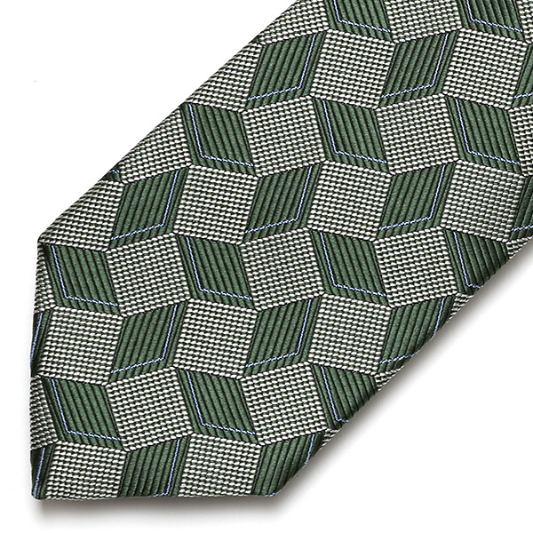  ネクタイ おしゃれ 柄 ビジネス 高級 フォーマル シルク100％ 総柄 レギュラータイ 8cm幅 メンズ グリーン 緑色 披露宴 結婚式 男性 誕生日 クリスマス プレゼント 国産 高級 西陣織 フランコ スパダ(Franco Spada)