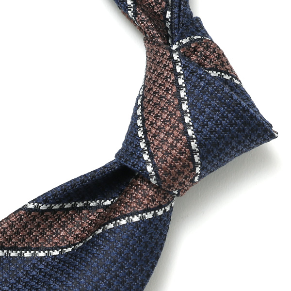  ネクタイ ストライプ メンズ おしゃれ シルクタイ スーツ 日本製 レジメンタル 紳士 男性 プレゼント ギフト ブルー ネイビー 青色 20代 30代 40代 50代 ビジネス 西陣織 国産 高級 ブランド フランコ スパダ(Franco Spada)